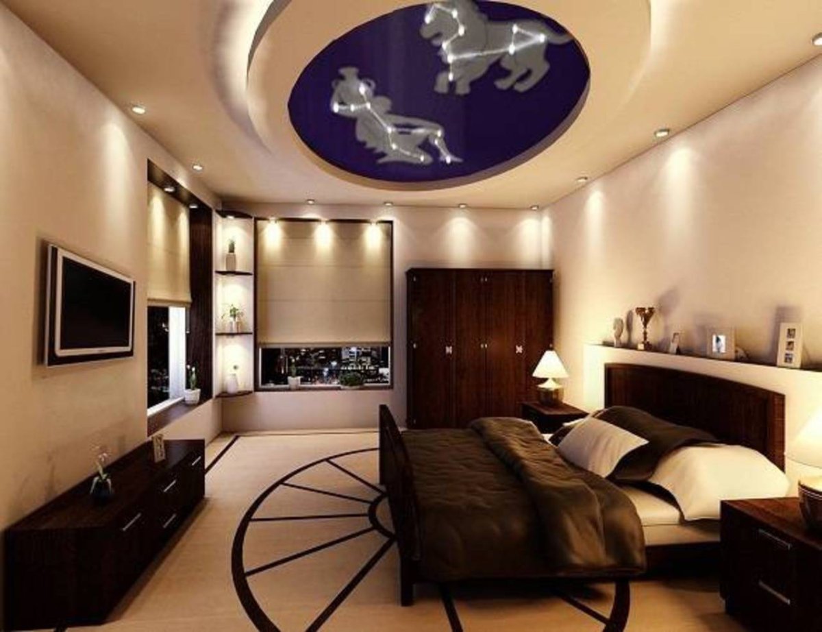 Многоуровневые натяжные потолки с подсветкой