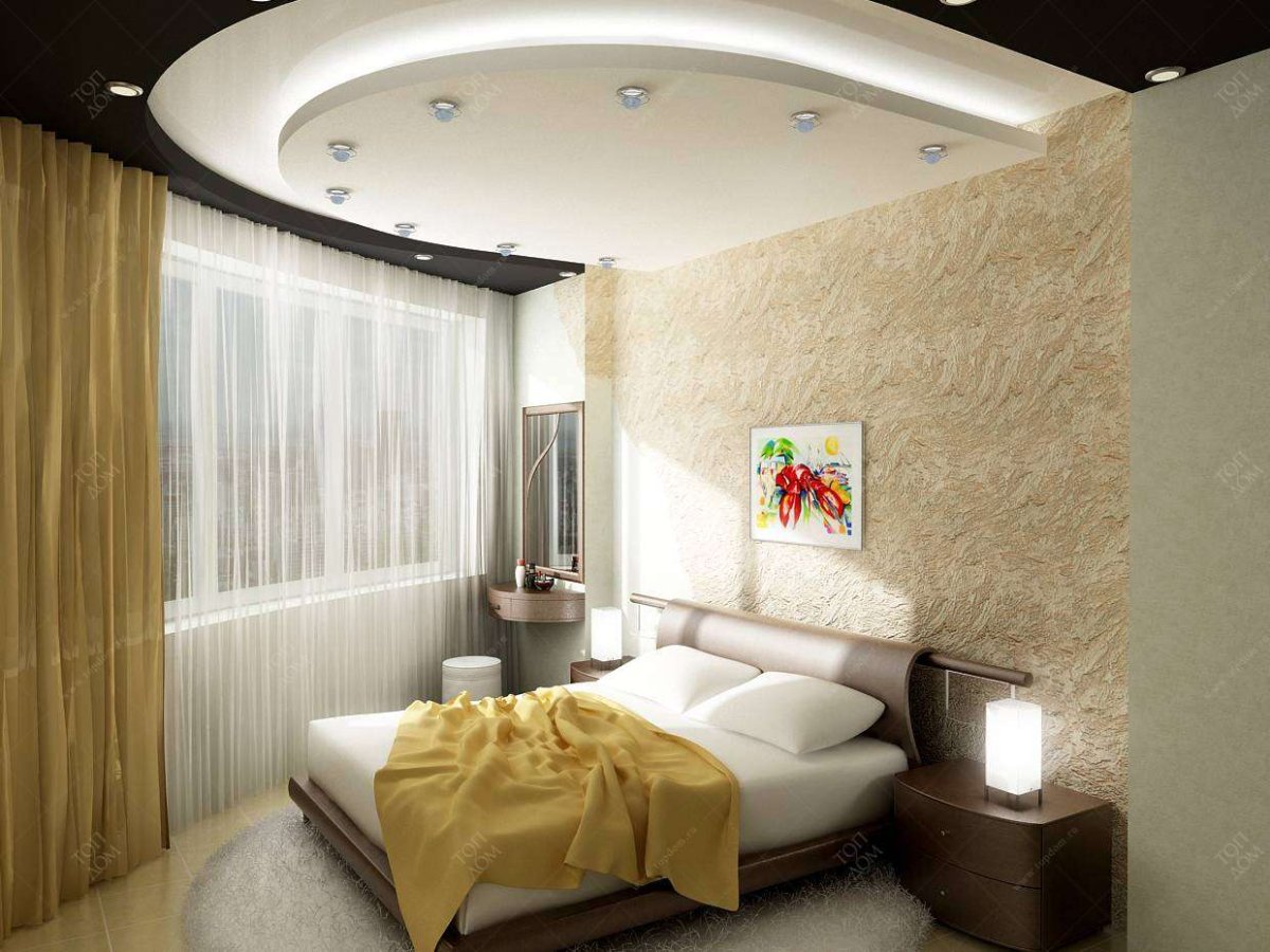 Потолок в спальне