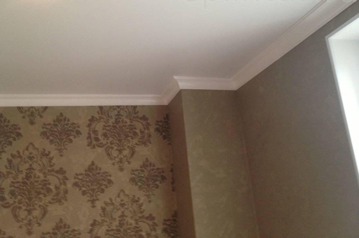 Натяжной потолок без багетов