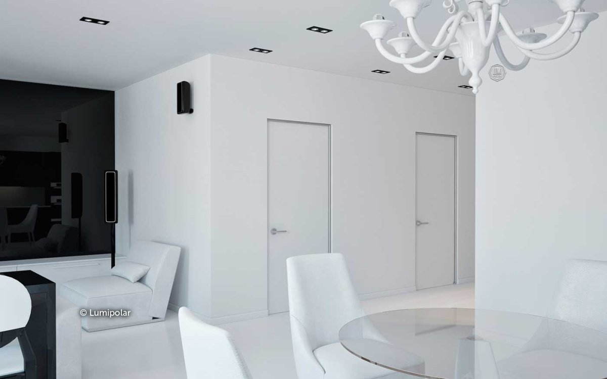 Точечные светильники в интерьере Минимализм