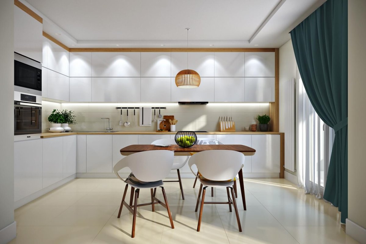 Обеденная зона на кухне