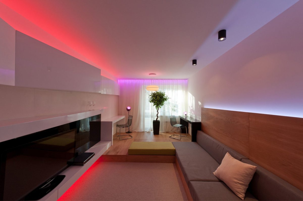 Искусственное освещение комнаты