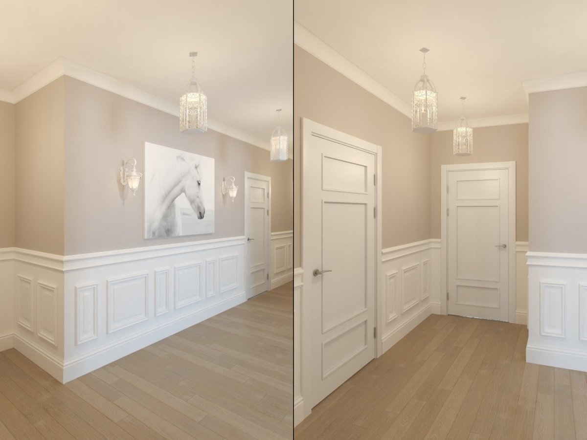 Стены цвета слоновой кости