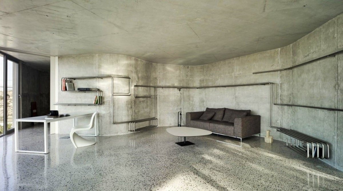 Интерьер в стиле брутализм и необрутализм