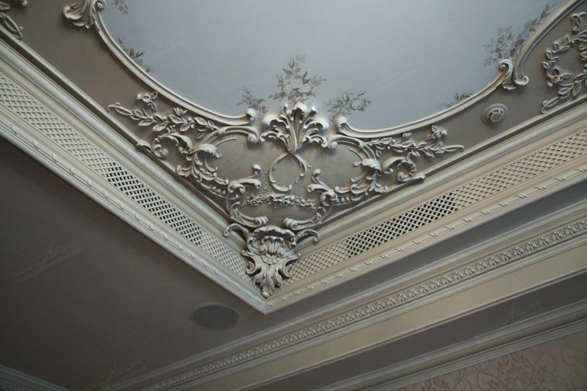 Декоративная лепнина на потолок