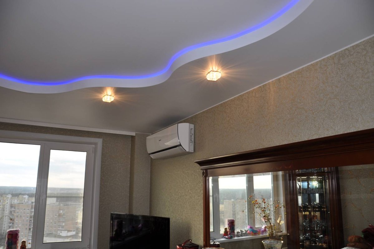 Двухъярусные подвесные потолки