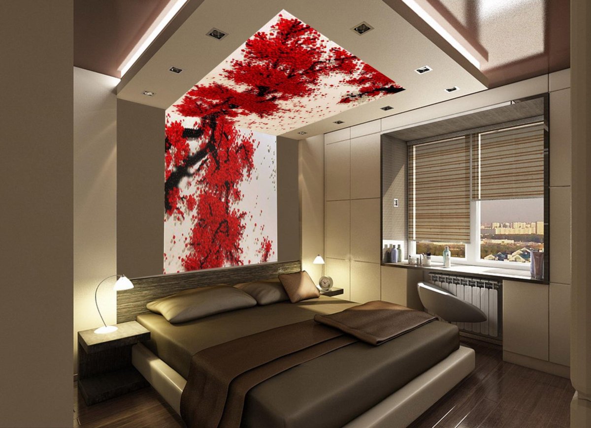 Фотообои для спальной комнаты