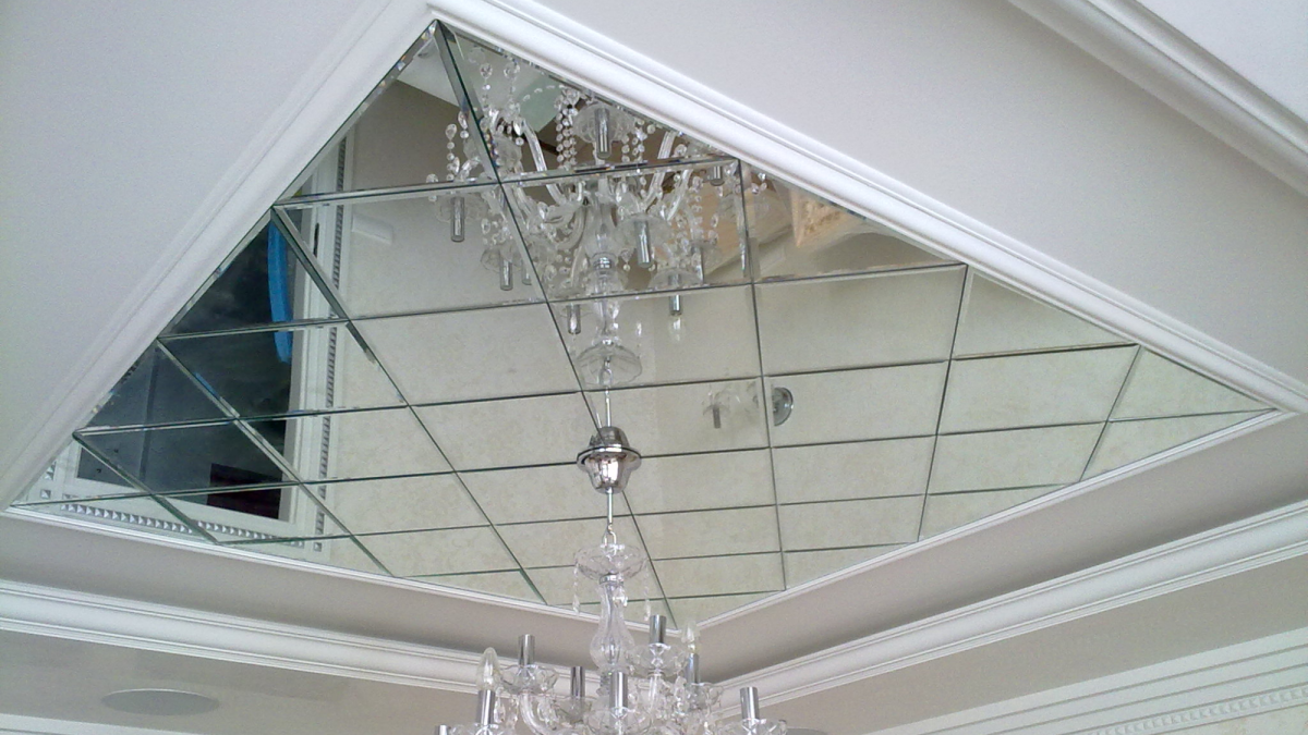 Зеркальные потолочные панели