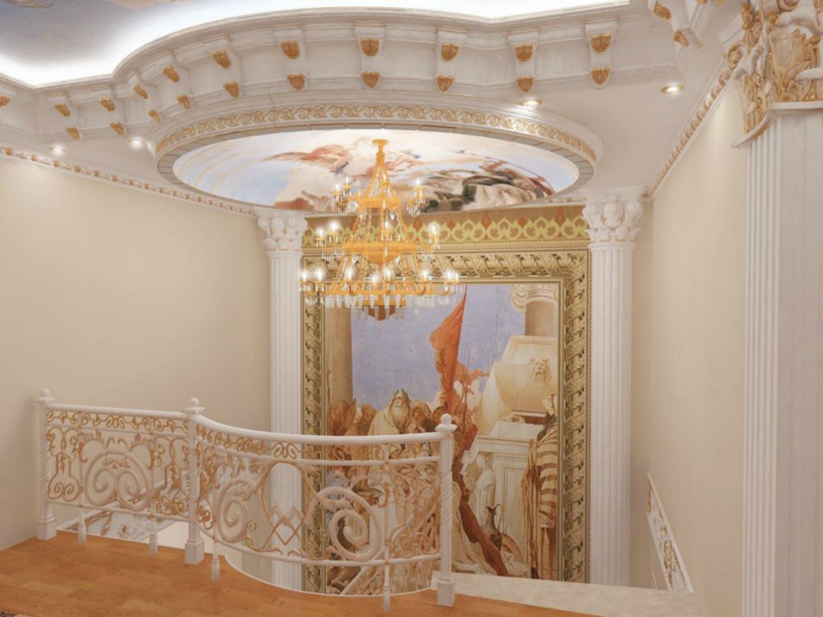 Лепнина на потолке в хрущевке