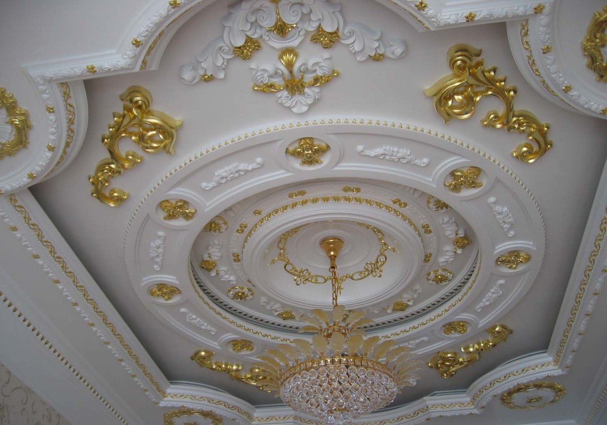 Лепнина потолочная гипсовая