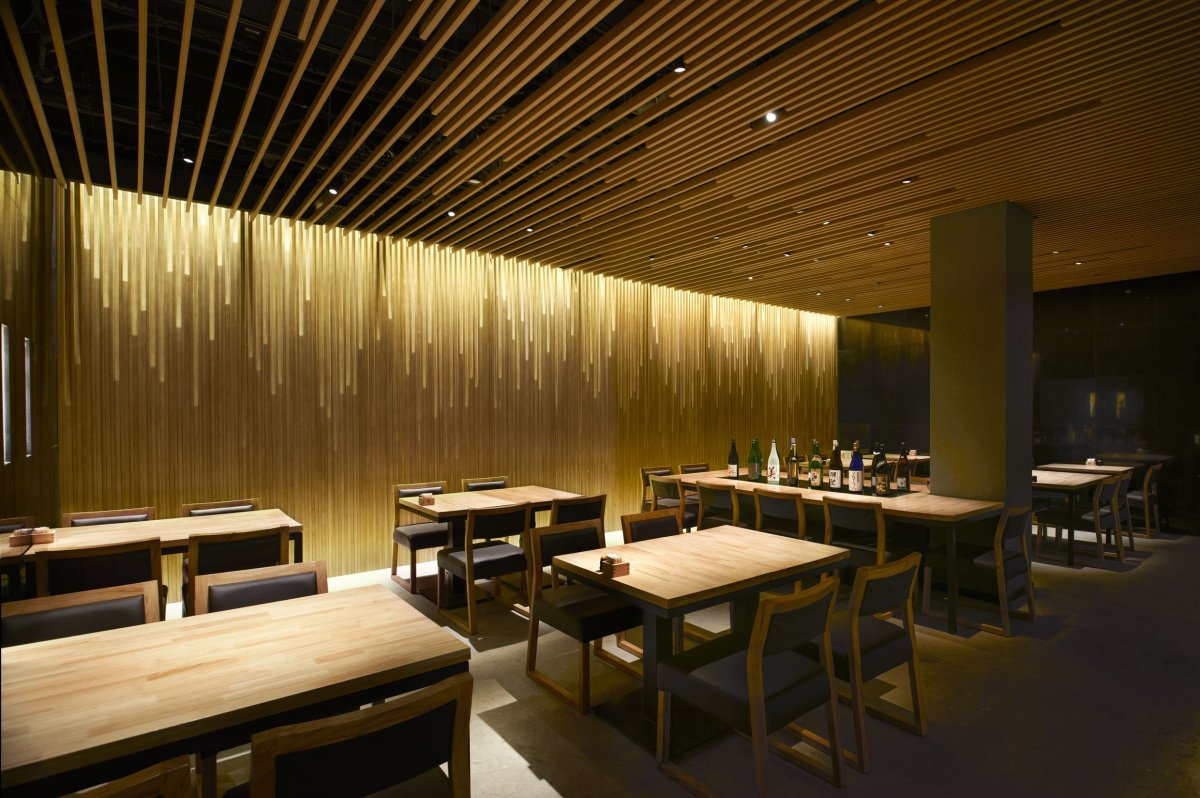 Потолок в ресторане