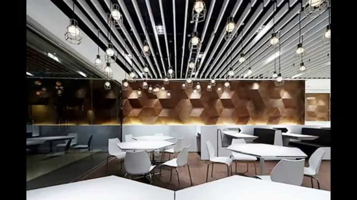 Освещение ресторана в современном стиле