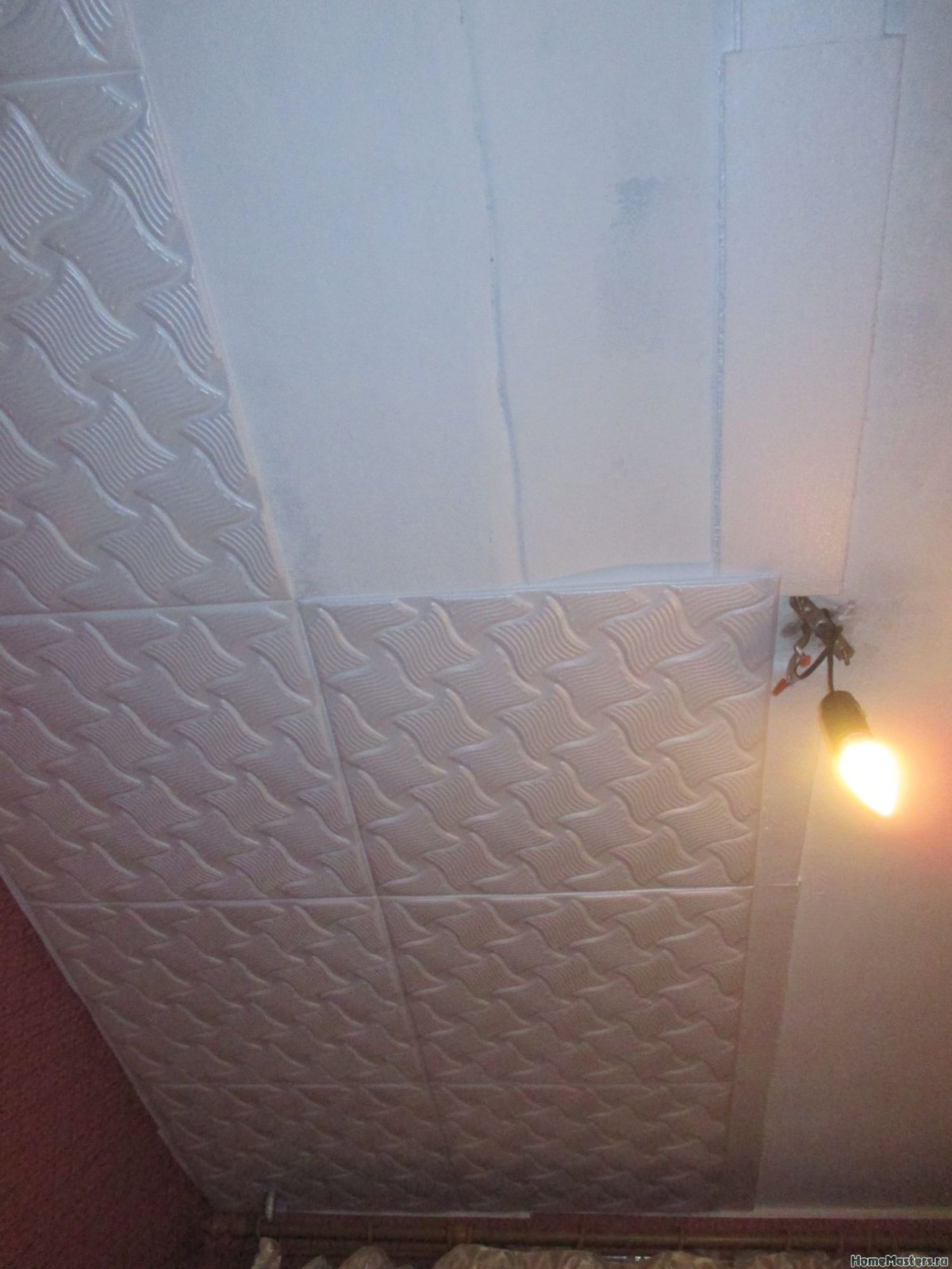 Потолочная плитка по диагонали