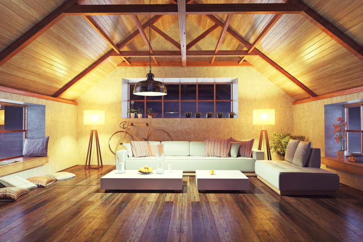 Мансардный этаж лофт