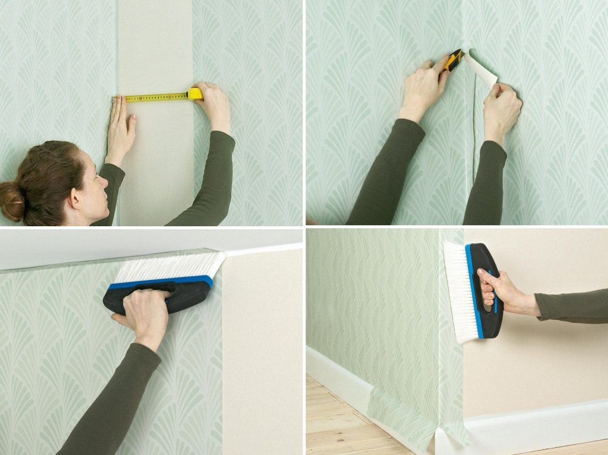 Клеить обои