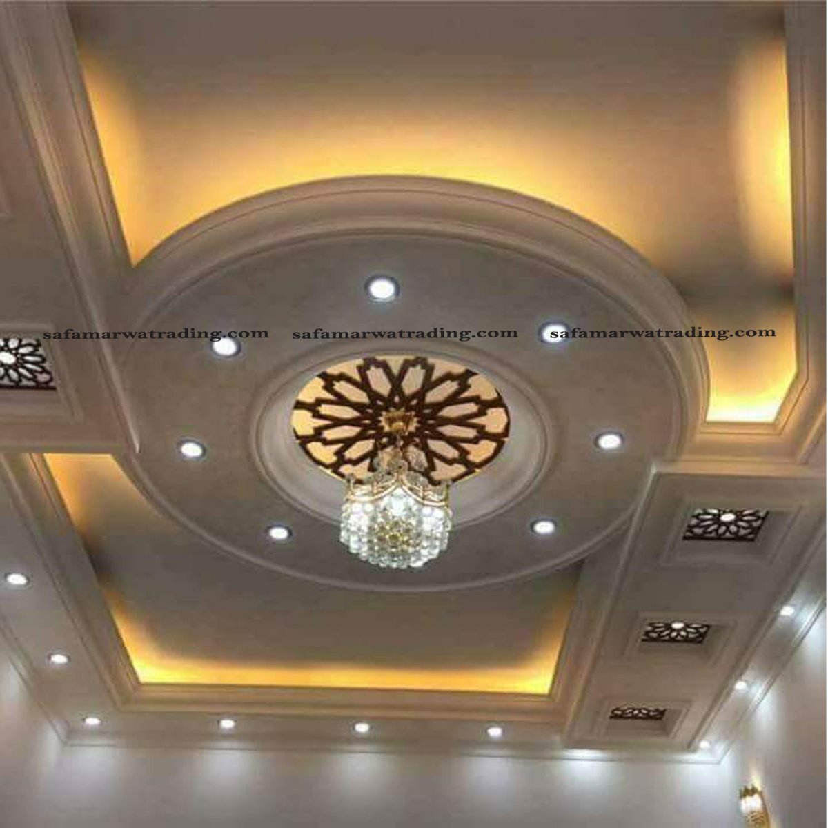 Фигурные потолки для холла