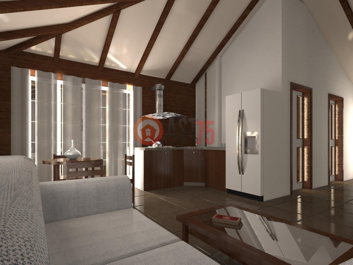 Отделка потолка мансардного этажа