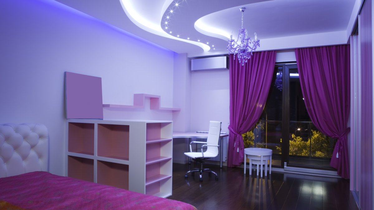 Красивые натяжные потолки