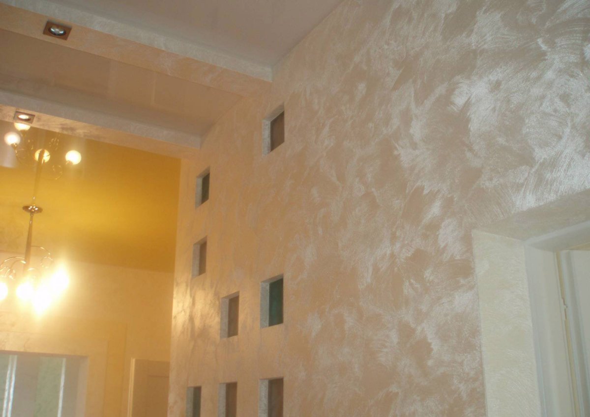 Декоративная штукатурка с эффектом шелка