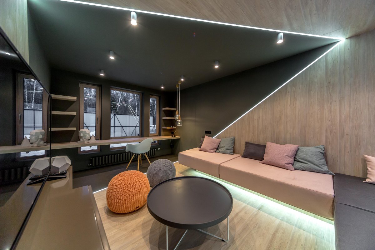 Светильники над барной стойкой