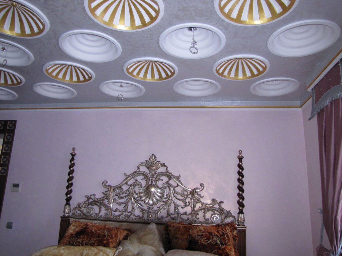 Натяжные потолки с рисунком