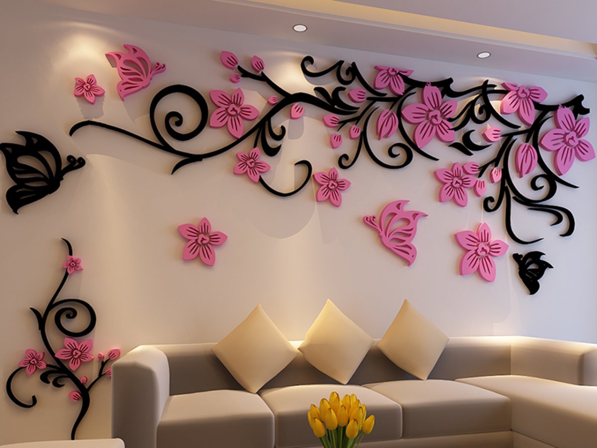 Натяжные потолки с бабочками