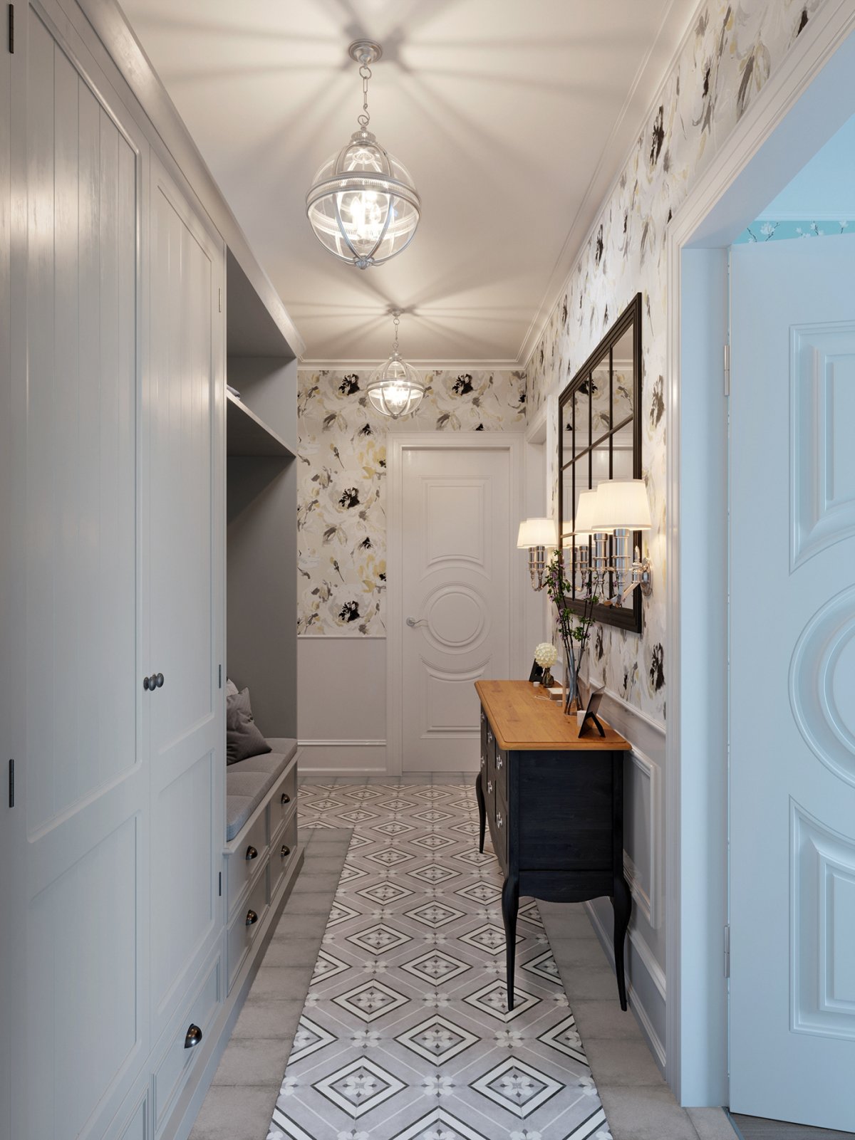 Интерьер коридора в сталинке