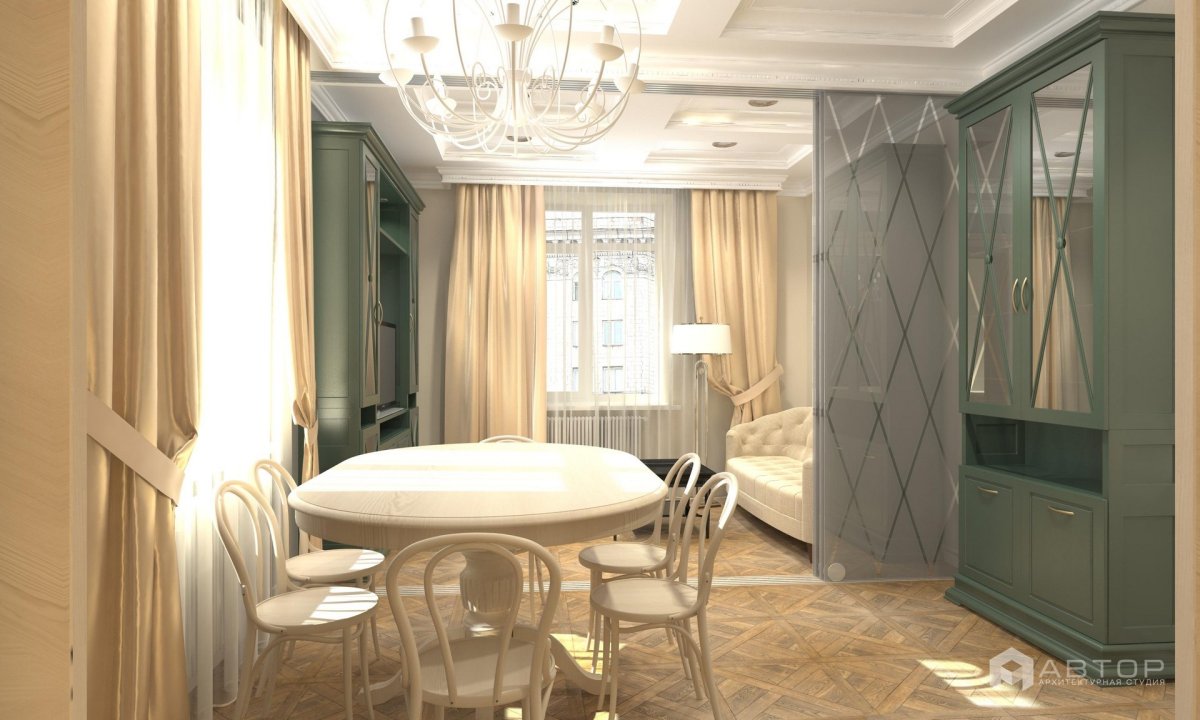 Трехкомнатная квартира сталинка