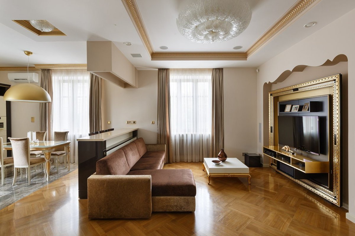 Интерьер трехкомнатной сталинки