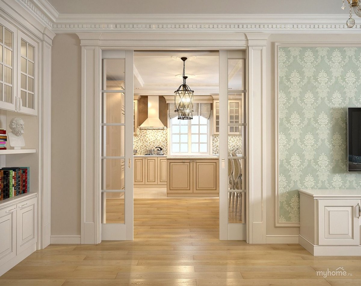 Проем в комнату без двери как оформить