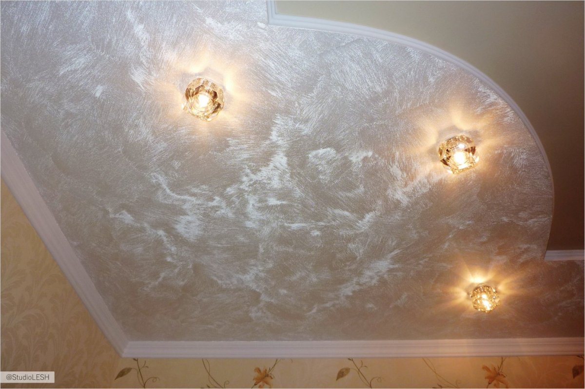 Натяжной потолок перламутр Мираж 306