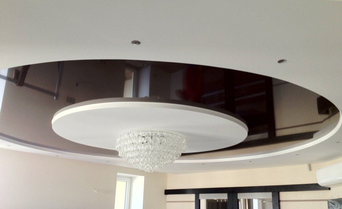 Натяжной потолок круг