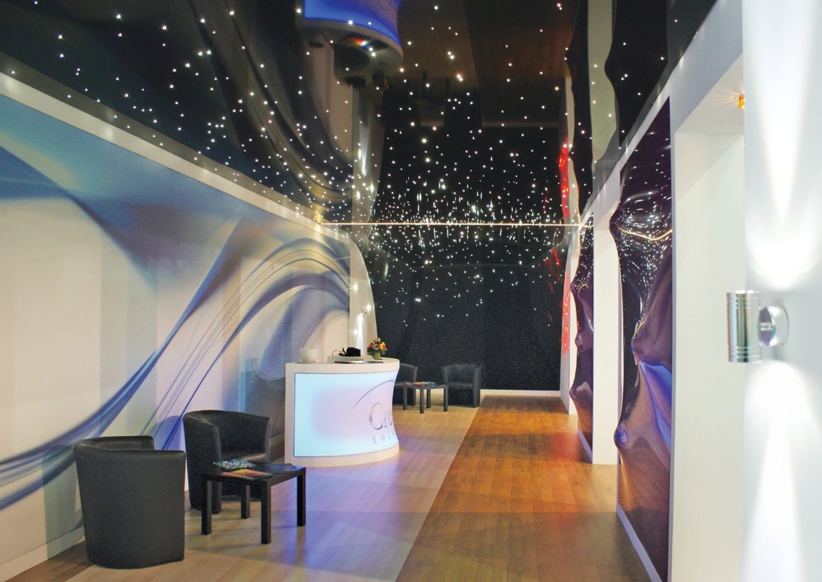 Потолок звездное небо в интерьере