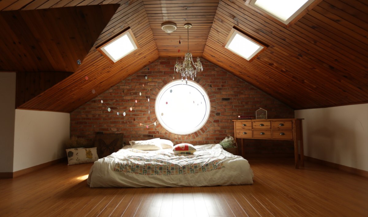 Спальня на мансардном этаже