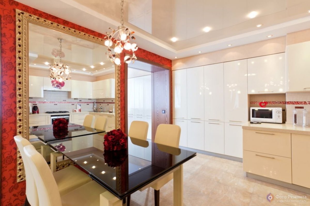 Кухня-гостиная в стиле арт деко