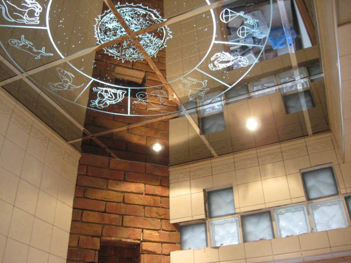 Плита потолка Армстронг зеркальная