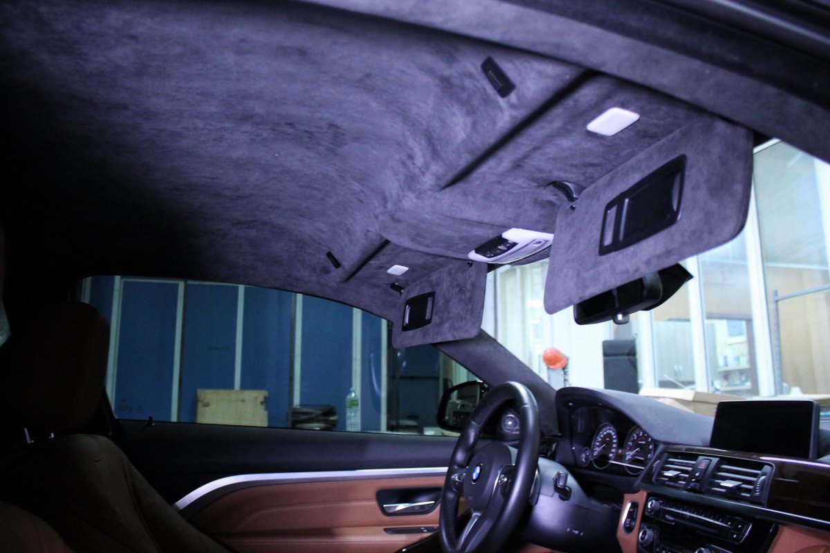 BMW 3 салон потолок