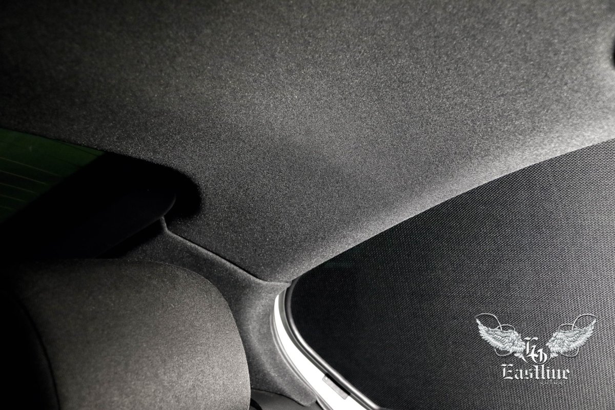 Потолочная ткань черная ппу3+сетка