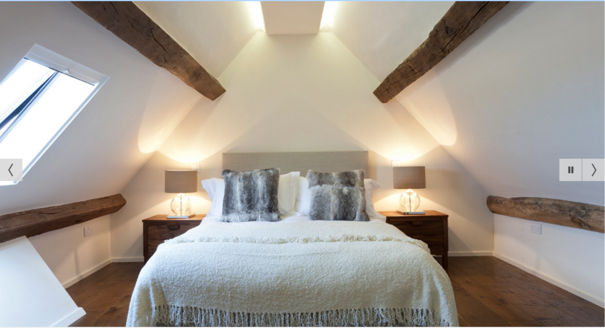 Комната с мансардной крышей