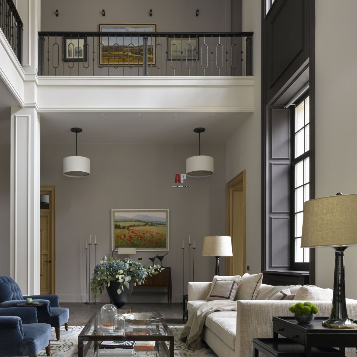 Проекты домов с высокими потолками