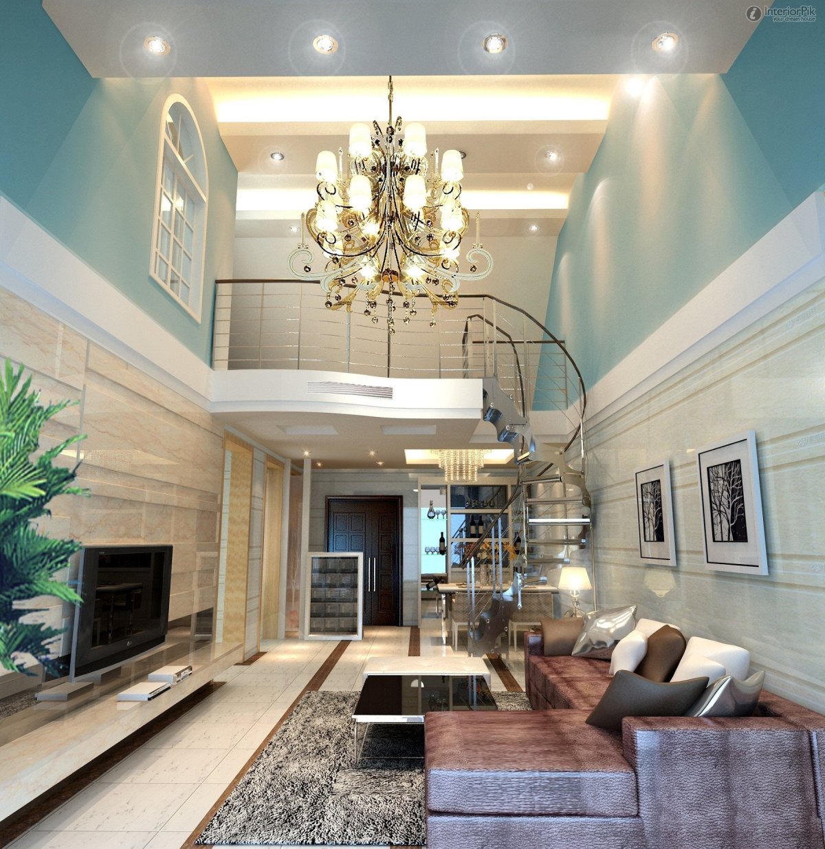 Интерьеры двухэтажных домов