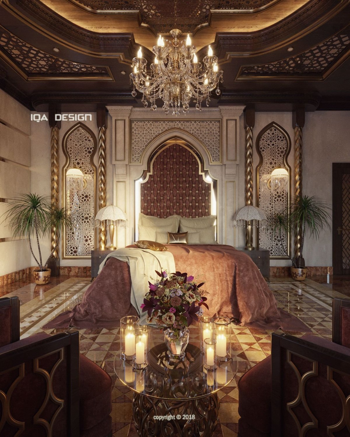 Потолок в Восточном стиле