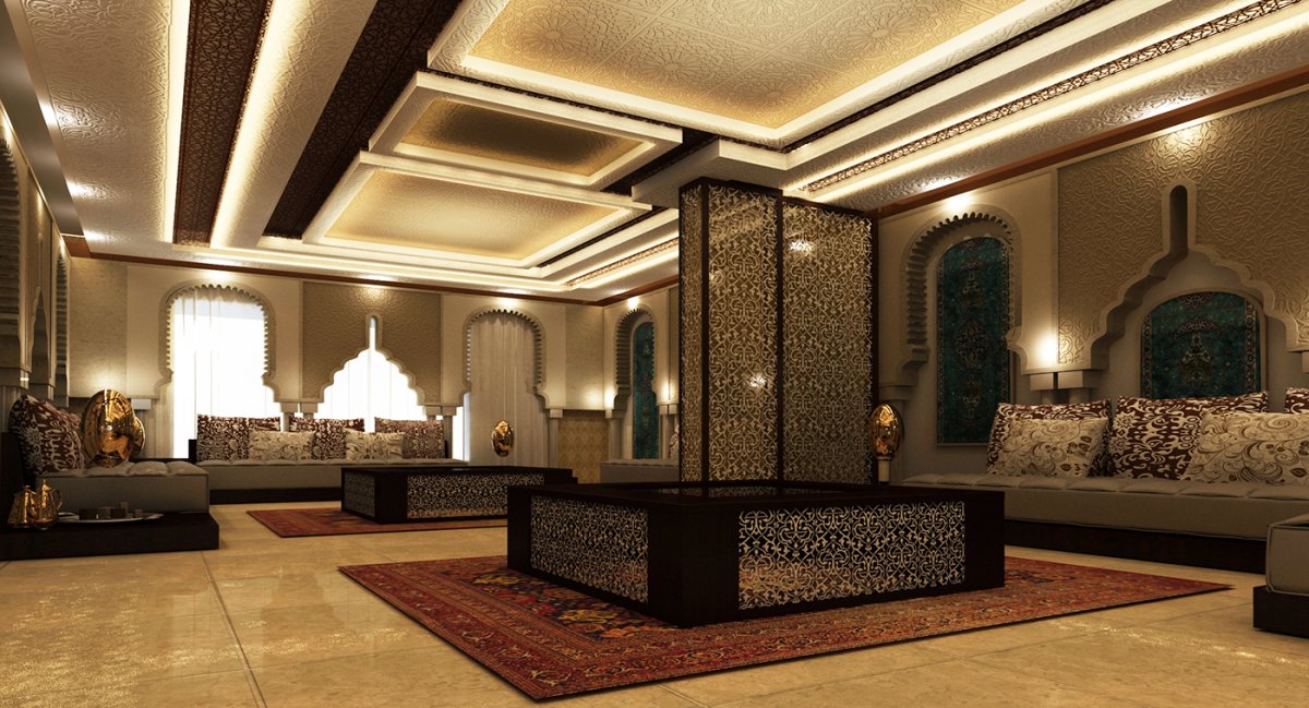 Кессонный потолок в современном интерьере