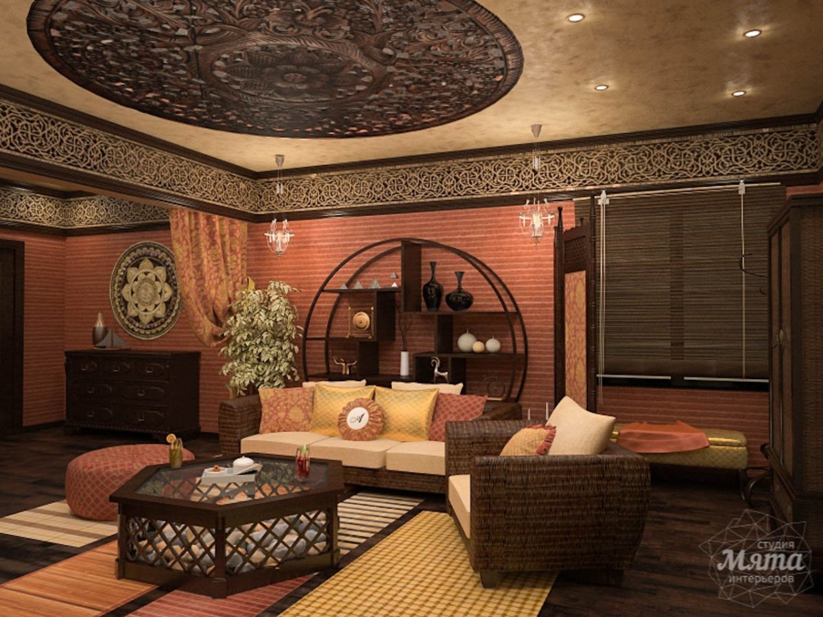 Комната отдыха в Восточном стиле