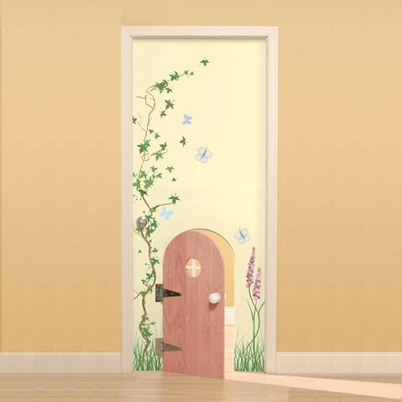 Как красиво оформить дверь. Декор двери. Дверь в детскую комнату. Декор дверей межкомнатных. Декорирование дверей.