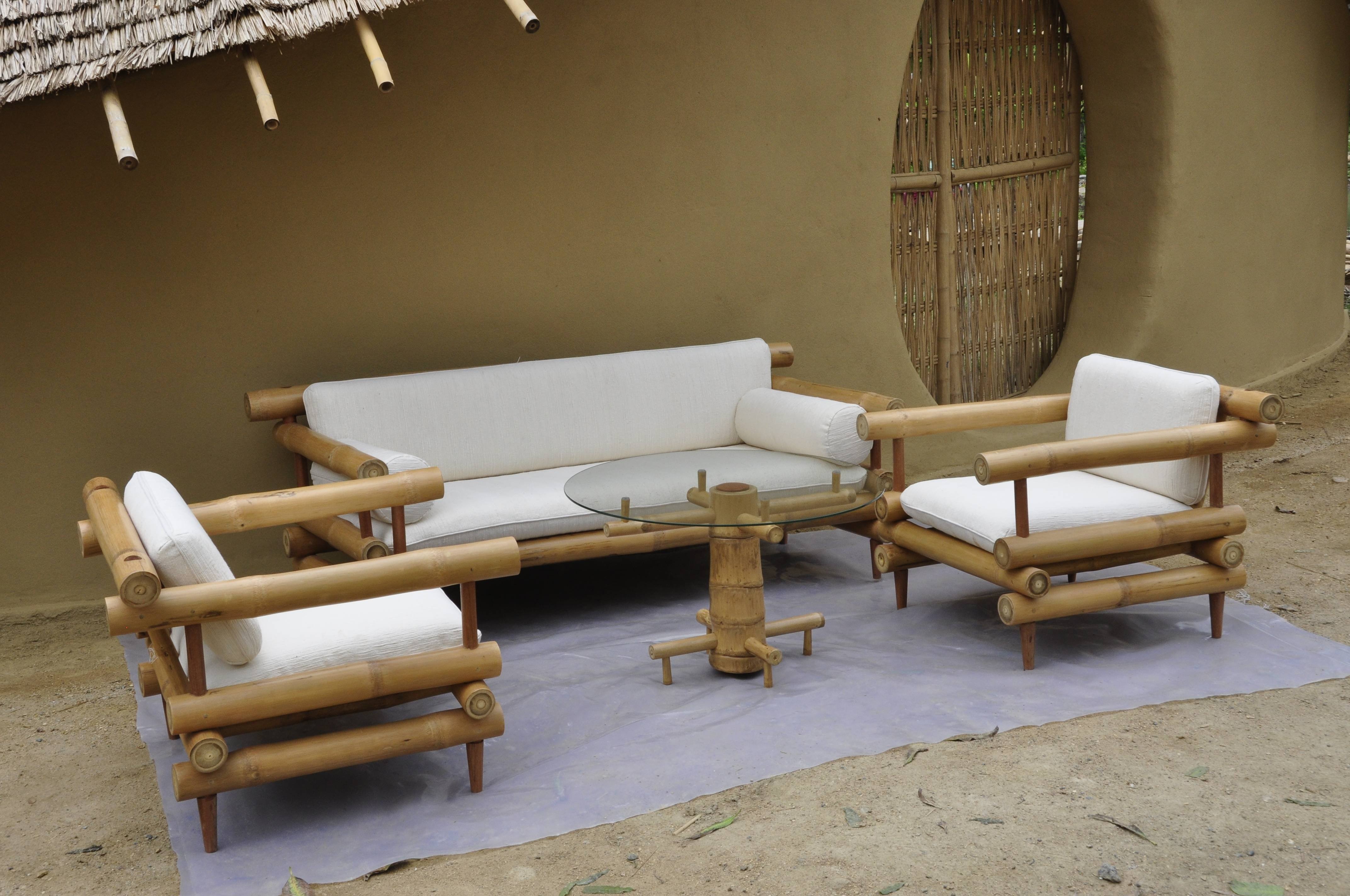 Садовая мебель из бамбука