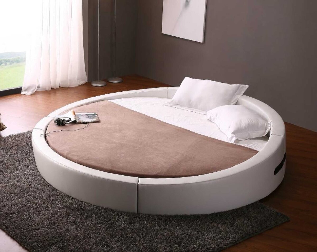 постель для круглой кровати
