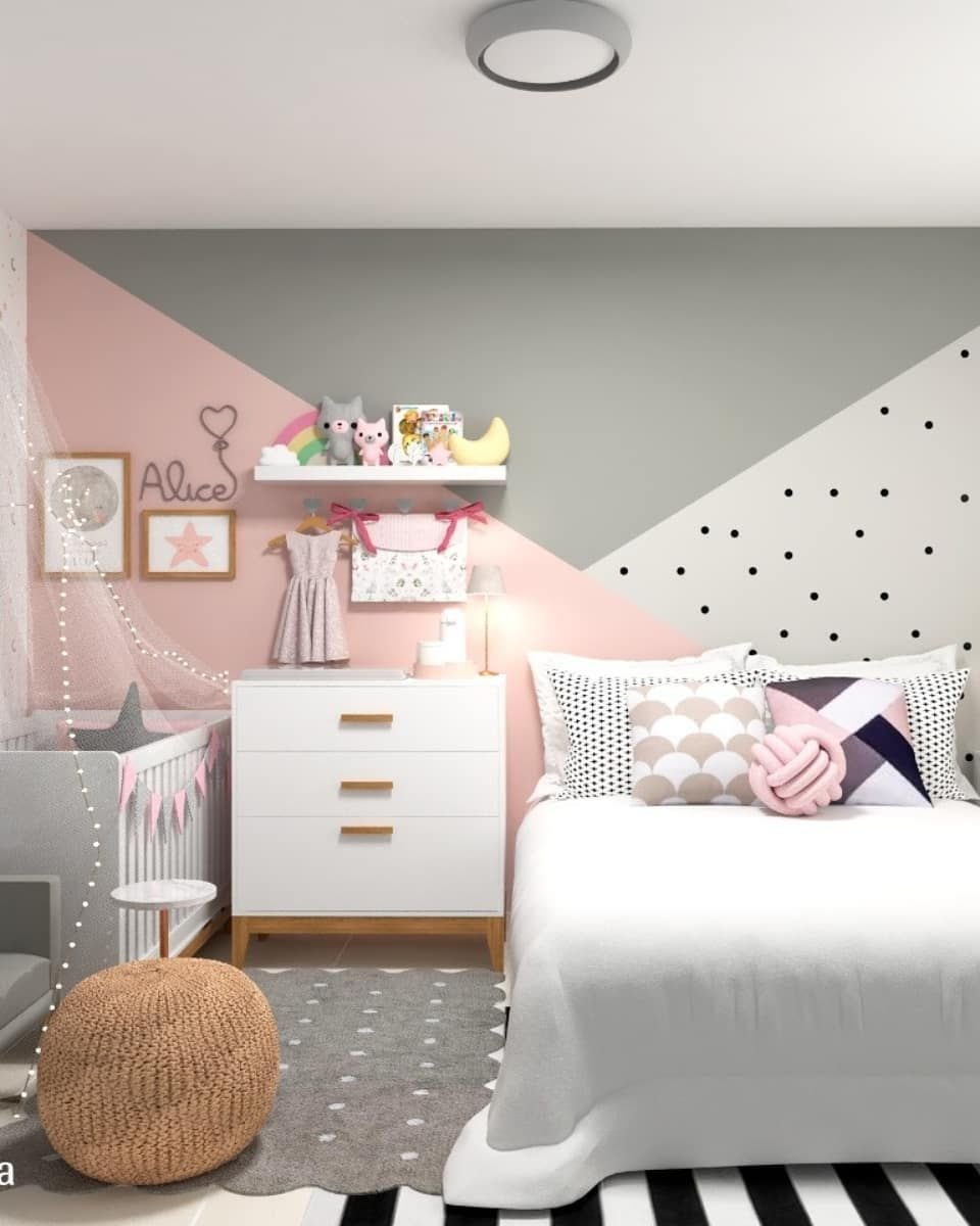 Покраска комнаты для девочки