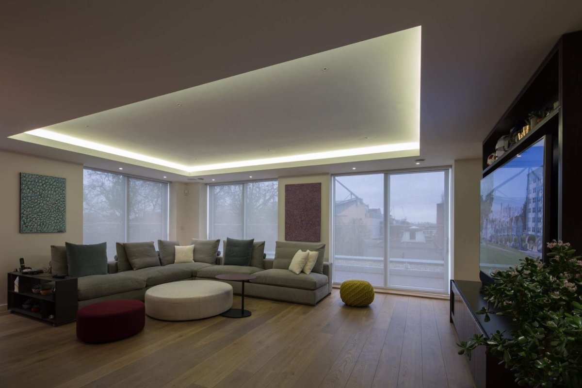 Светодиодная подсветка в гостиной