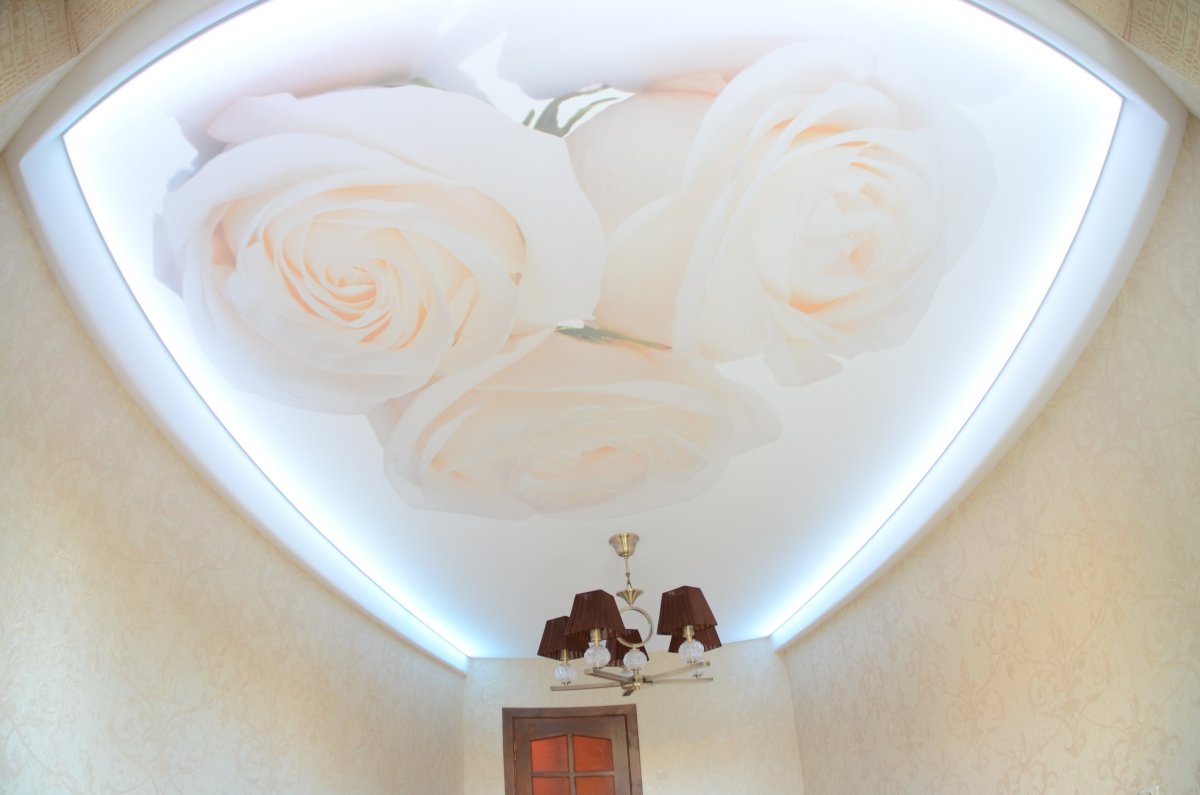 Фреска на потолок с ангелочками